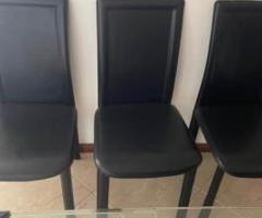 Juego de comedor vidrio 6 puestos extendible a 8 puestos