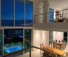 Penthouse de tres pisos y terraza con vista 360 en Barranquilla 