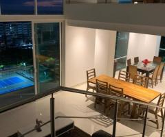Penthouse de tres pisos y terraza con vista 360 en Barranquilla 