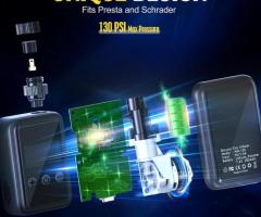 Bomba eléctrica portátil Tikgar 120 PSI para bicicleta